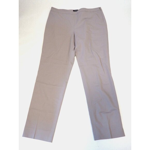 Lafayette 148 New York Gray Bleecker Wool Blend Wide Leg Dress Pants, US Sz 10 - Picture 1 of 10